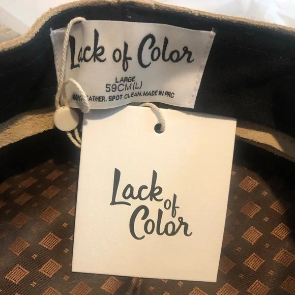 Lack Of Color Lola Suede Taupe Hat. NWT! Sz L 59, XL (61